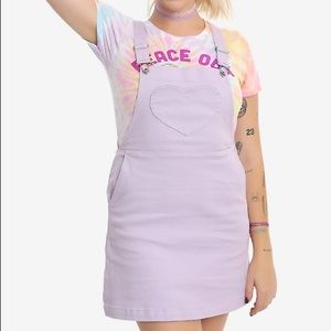 Blackheart Purple Overall Dress